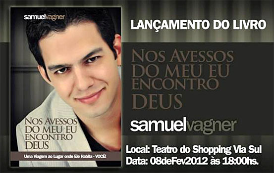 Samuel Vagner lança livro no teatro do Shopping Via Sul